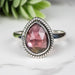 Rhodolite Garnet Ring 11x8mm Size 8 - InnerVision Crystals