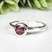 Rhodolite Garnet Ring 4.5mm Size 5 - InnerVision Crystals