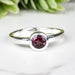 Rhodolite Garnet Ring 4.5mm Size 7 - InnerVision Crystals