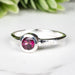Rhodolite Garnet Ring 4.5mm Size 7 - InnerVision Crystals