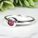 Rhodolite Garnet Ring 4.5mm Size 8 - InnerVision Crystals