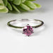 Rhodolite Garnet Ring 5mm .925 Silver | Choose Size - InnerVision Crystals