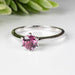 Rhodolite Garnet Ring 5mm .925 Silver | Choose Size - InnerVision Crystals