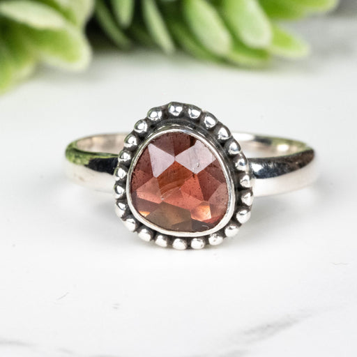 Rhodolite Garnet Ring 7mm Size 7 - InnerVision Crystals