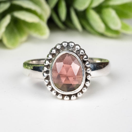 Rhodolite Garnet Ring 7x5mm Size 5 - InnerVision Crystals