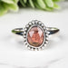 Rhodolite Garnet Ring 7x5mm Size 6 - InnerVision Crystals
