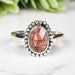 Rhodolite Garnet Ring 7x5mm Size 6 - InnerVision Crystals