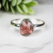 Rhodolite Garnet Ring 8x6mm Size 7 - InnerVision Crystals
