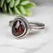 Rhodolite Garnet Ring 9x6mm Size 7.5 - InnerVision Crystals
