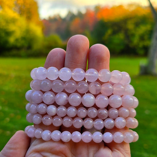 Rose Quartz Bead Bracelets | WHOLESALE CLEARANCE - InnerVision Crystals