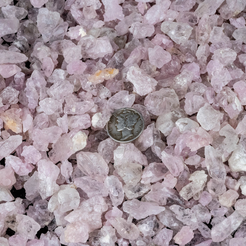 Rose Quartz Crystallized Etched Crystals Lot | Choose Lot Size - InnerVision Crystals