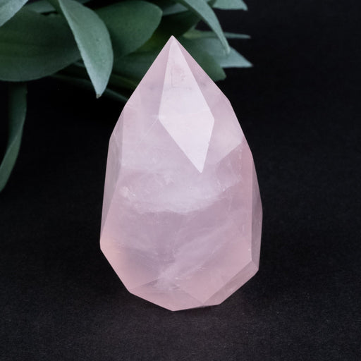 Rose Quartz Faceted Point 105 g 62x34mm - InnerVision Crystals