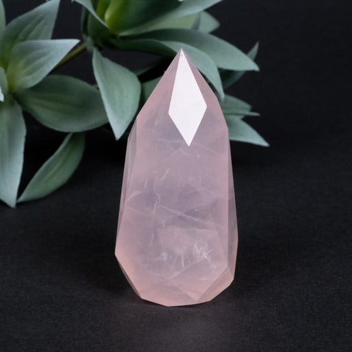 Rose Quartz Faceted Point 109 g 70x33mm - InnerVision Crystals