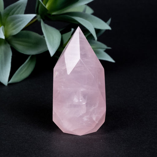 Rose Quartz Faceted Point 110 g 65x35mm - InnerVision Crystals