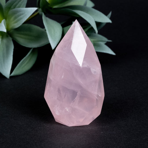 Rose Quartz Faceted Point 110 g 65x35mm - InnerVision Crystals