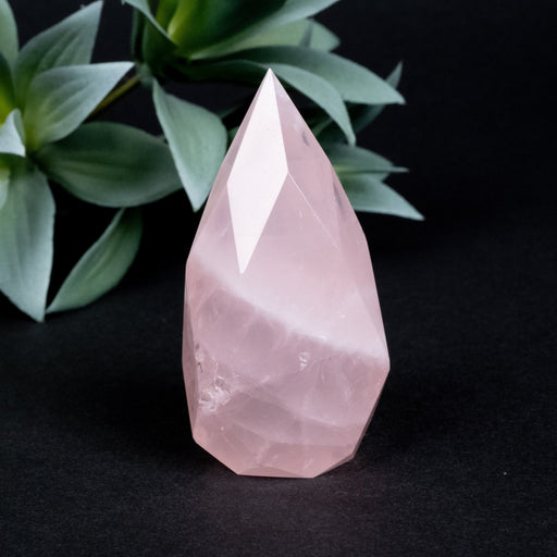 Rose Quartz Faceted Point 111 g 70x34mm - InnerVision Crystals