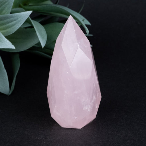 Rose Quartz Faceted Point 111 g 77x33mm - InnerVision Crystals