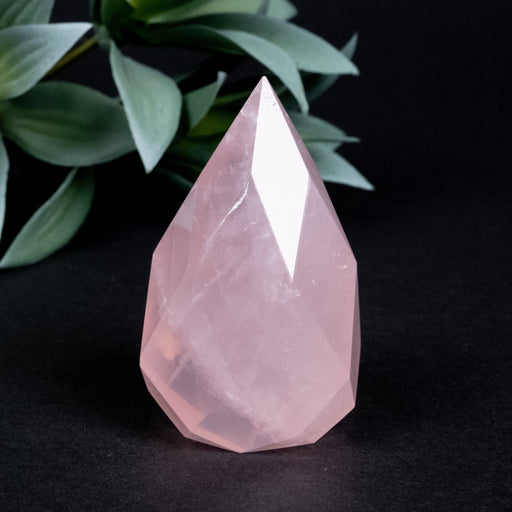 Rose Quartz Faceted Point 115 g 64x36mm - InnerVision Crystals