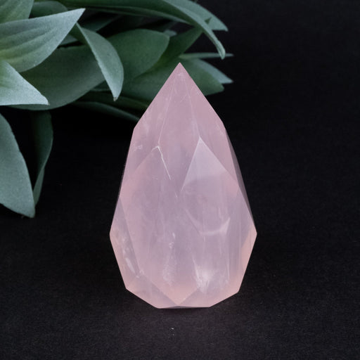 Rose Quartz Faceted Point 115 g 66x36mm - InnerVision Crystals
