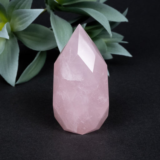 Rose Quartz Faceted Point 118 g 66x35mm - InnerVision Crystals