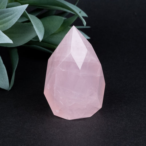 Rose Quartz Faceted Point 119 g 60x37 - InnerVision Crystals