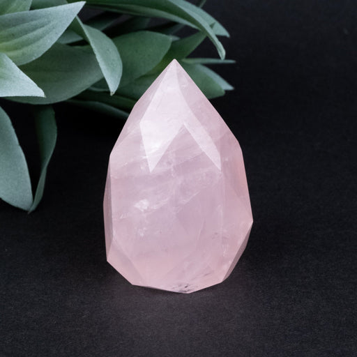 Rose Quartz Faceted Point 119 g 60x37 - InnerVision Crystals