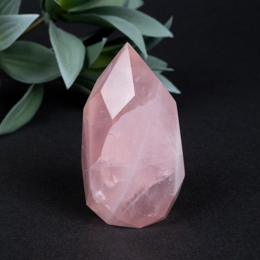 Rose Quartz Faceted Point 120 g 65x35mm - InnerVision Crystals
