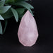 Rose Quartz Faceted Point 120 g 69x35mm - InnerVision Crystals
