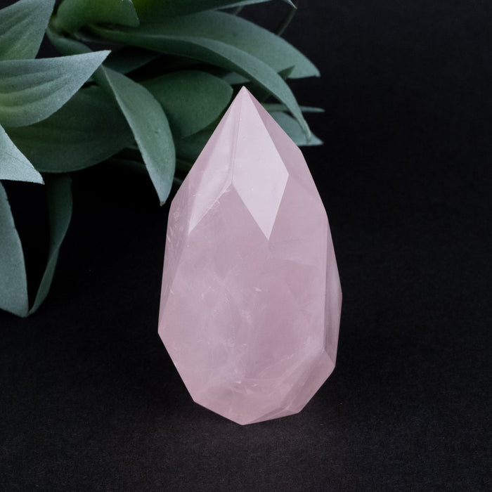 Rose Quartz Faceted Point 120 g 69x35mm - InnerVision Crystals