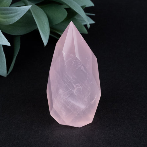 Rose Quartz Faceted Point 121 g 74x33mm - InnerVision Crystals