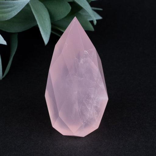 Rose Quartz Faceted Point 121 g 74x33mm - InnerVision Crystals