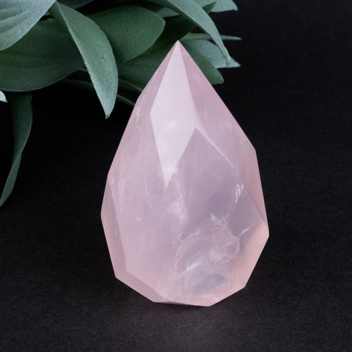 Rose Quartz Faceted Point 122 g 65x37mm - InnerVision Crystals