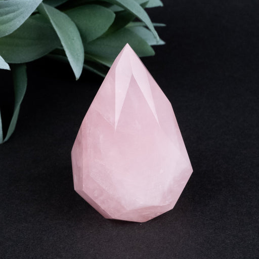 Rose Quartz Faceted Point 124 g 63x39mm - InnerVision Crystals