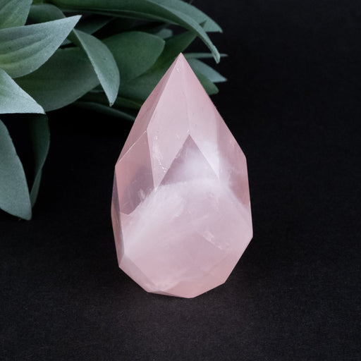 Rose Quartz Faceted Point 126 g 67x37mm - InnerVision Crystals