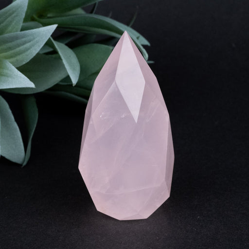 Rose Quartz Faceted Point 129 g 73x36mm - InnerVision Crystals