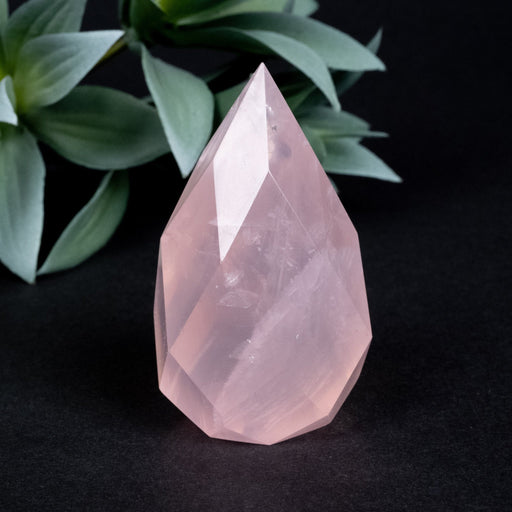 Rose Quartz Faceted Point 130 g 67x37mm - InnerVision Crystals