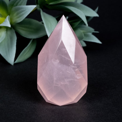 Rose Quartz Faceted Point 130 g 67x37mm - InnerVision Crystals