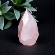 Rose Quartz Faceted Point 131 g 68x37mm - InnerVision Crystals