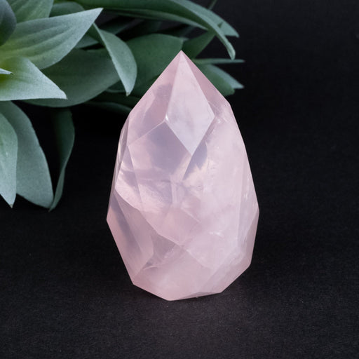 Rose Quartz Faceted Point 132 g 66x37mm - InnerVision Crystals