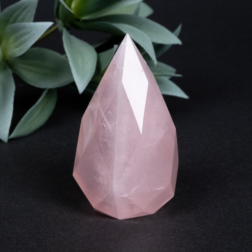 Rose Quartz Faceted Point 132 g 69x37mm - InnerVision Crystals