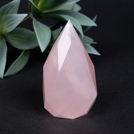 Rose Quartz Faceted Point 132 g 69x37mm - InnerVision Crystals