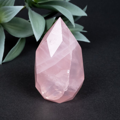 Rose Quartz Faceted Point 139 g 67x37mm - InnerVision Crystals