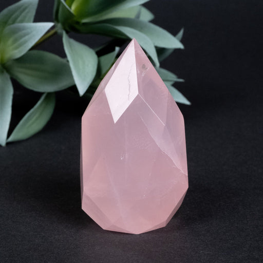 Rose Quartz Faceted Point 144 g 69x38mm - InnerVision Crystals