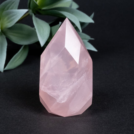 Rose Quartz Faceted Point 144 g 69x38mm - InnerVision Crystals