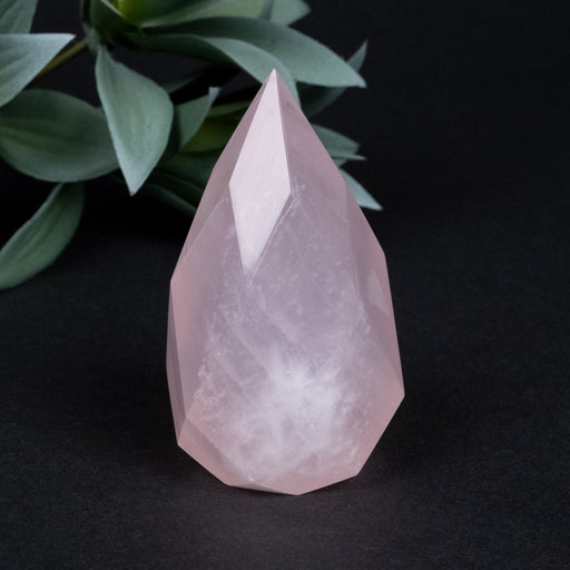 Rose Quartz Faceted Point 146 g 71x39mm - InnerVision Crystals
