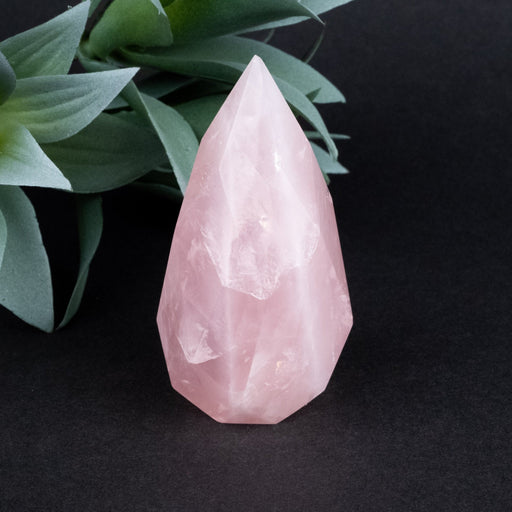 Rose Quartz Faceted Point 147 g 76x38mm - InnerVision Crystals