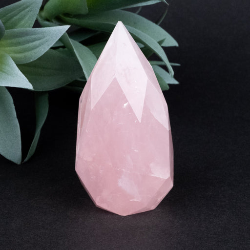 Rose Quartz Faceted Point 147 g 76x38mm - InnerVision Crystals