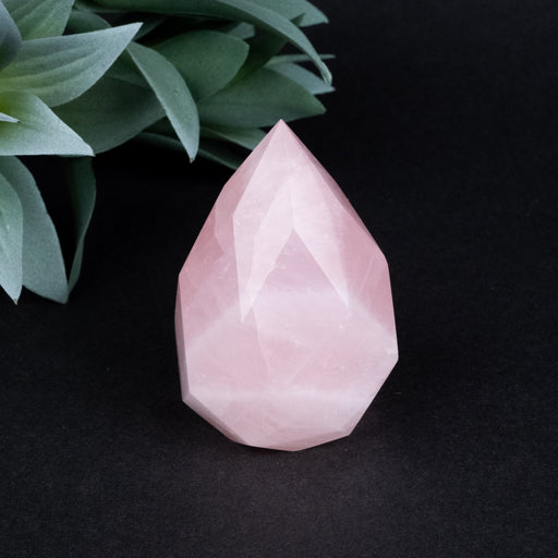 Rose Quartz Faceted Point 148 g 64x40mm - InnerVision Crystals