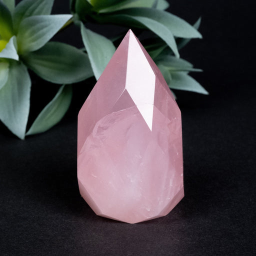 Rose Quartz Faceted Point 150 g 69x40mm - InnerVision Crystals
