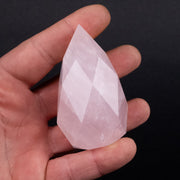 Rose Quartz Faceted Point 150 g 71x39mm - InnerVision Crystals